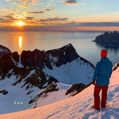 Toppturer med randonnè-ski på Senja, nordmannsreiser, norden, norge